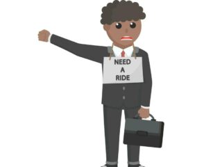 businessman-african-need-a-ride-to-the-office-design-character-on-white-background-free-vector